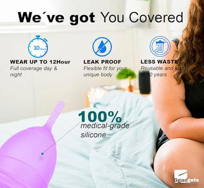 Ggadgets Menstrual Cup for Women with Pouch | Ultra Soft Odour & Rash Free | No Leakage GgadgetsBuy Supplements Australia