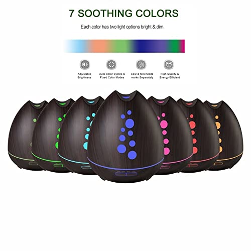 TGE Unique 400ML Essential Oil Diffuser for Essential Oils Bluetooth Music Speaker with Remote 7 Color LED GenericBuy Supplements Australia