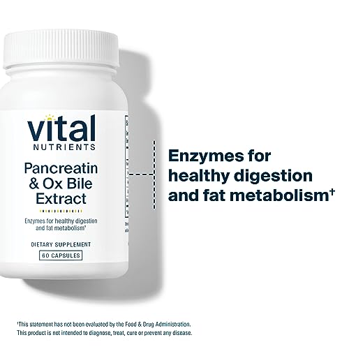 Vital Nutrients Pancreatin and Ox Bile Extract | Natural Digestive Enzyme Vital NutrientsBuy Supplements Australia