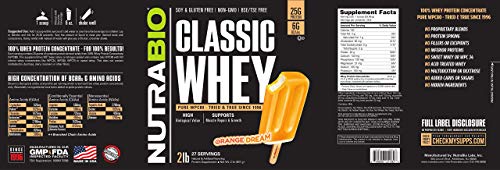 NutraBio Classic Whey Protein Powder- 25G of Protein Per Scoop - Full-Spectrum Amino NutraBioBuy Supplements Australia
