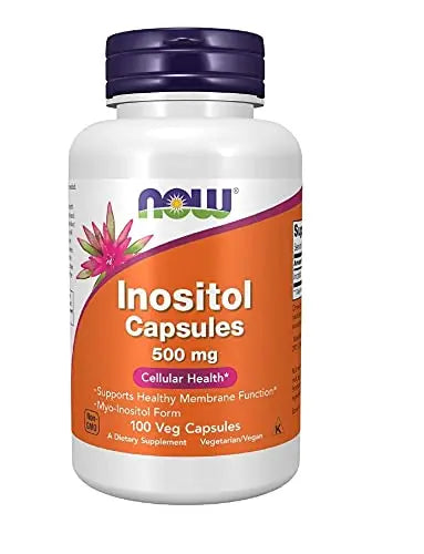 NOW Foods Foods Inositol 500mg,100 Capsules (Pack of 3) NOW FoodsBuy Supplements Australia