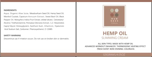Full Body Hemp oil Slimming Hot Cream - Weight Loss Fat Burning Inch Reducing Heath SecretBuy Supplements Australia