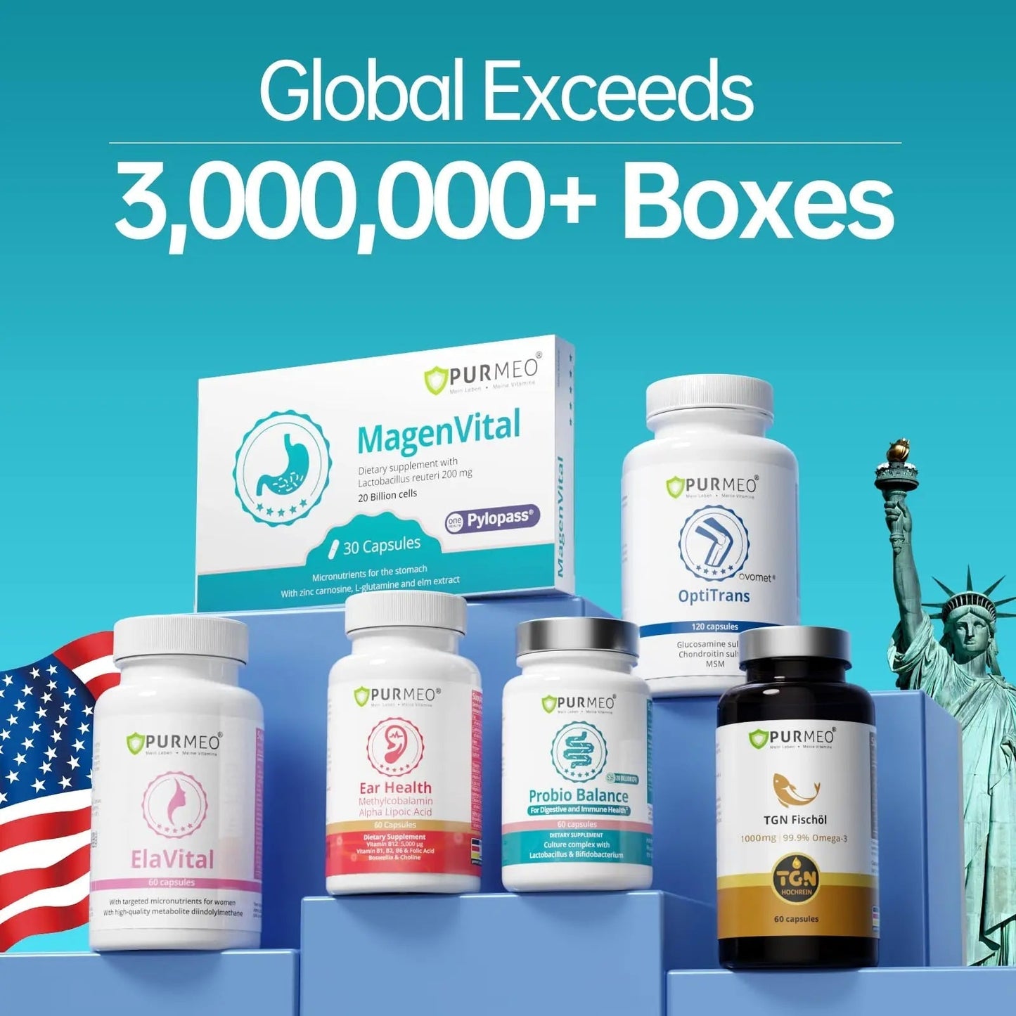 5-in-1 High Potency H. Pylori Probiotic, 1 Per Day - Supports Gastric Lining Integrity, Occasional Indigestion, Acid Comfort - Pylopass Lactobacillus Reuteri, Gluten Free, Vegan, 30ct, Made in Germany - Maple Wellness Supplements
