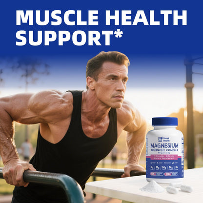 5 in 1 Magnesium Complex Capsule 976mg wtih Magnesium Glycinate, Citrate, Malate, L-Threonate & Vitamin B6, High Absorption Magnesium Complex for Women & Men, Third-Party Tested, Vegan, Non-GMO - Maple Wellness Supplements
