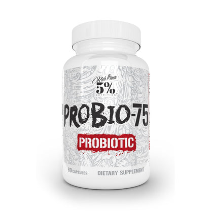 5% Nutrition Rich Piana Probio-75 Billion CFUs | Vegan, 14 Unique Strains - Maple Wellness Supplements