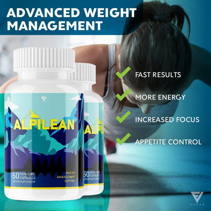 (5 Pack) Alpilean Max Weight Loss Capsules Supplement, Alpilean Ice Hack Support - Maple Wellness Supplements