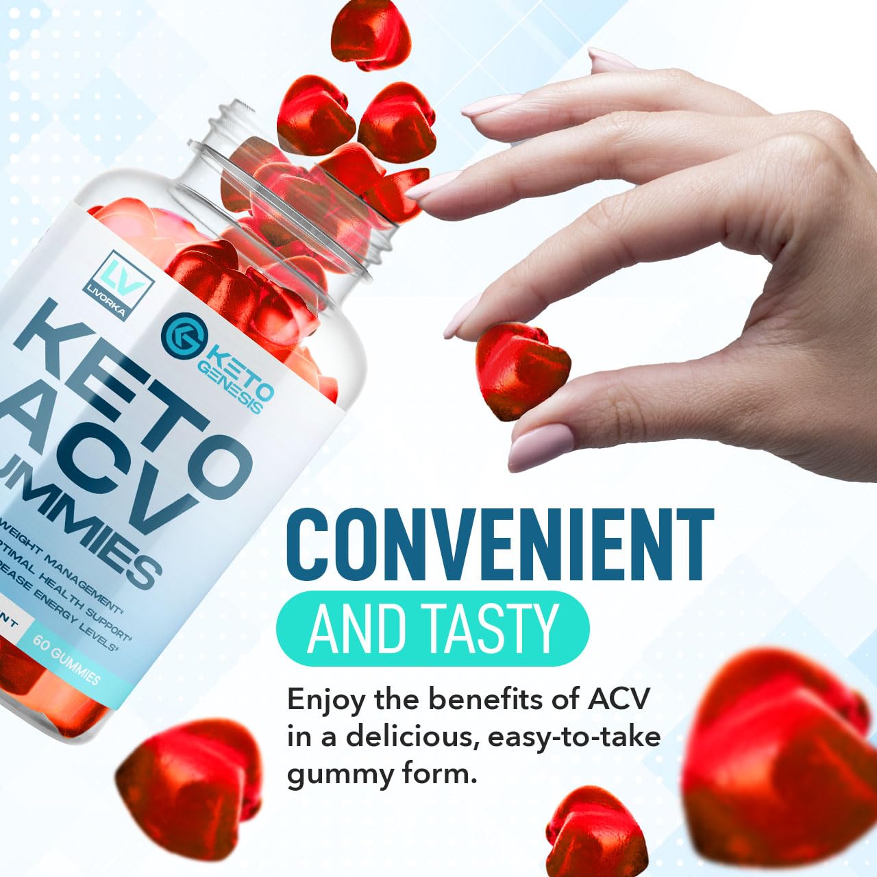 5 Pack - Keto Genesis Keto ACV Gummies Advanced Weight Loss, Genesis ACV, Genesis - Maple Wellness Supplements
