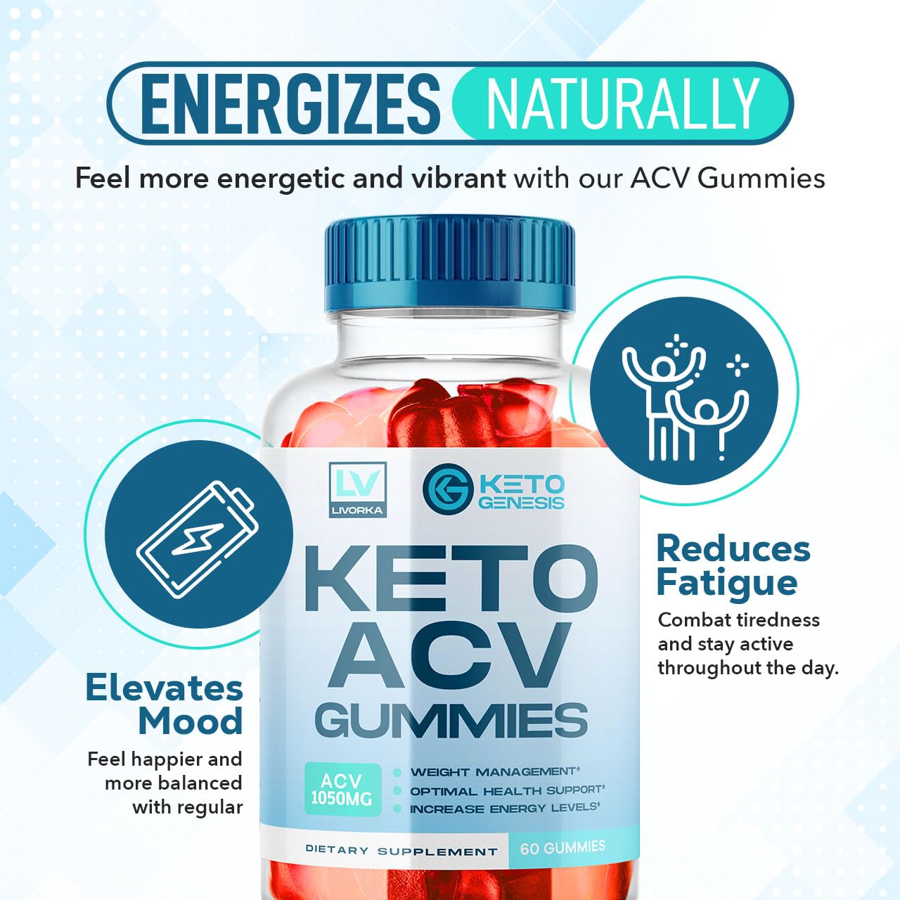5 Pack - Keto Genesis Keto ACV Gummies Advanced Weight Loss, Genesis ACV, Genesis - Maple Wellness Supplements