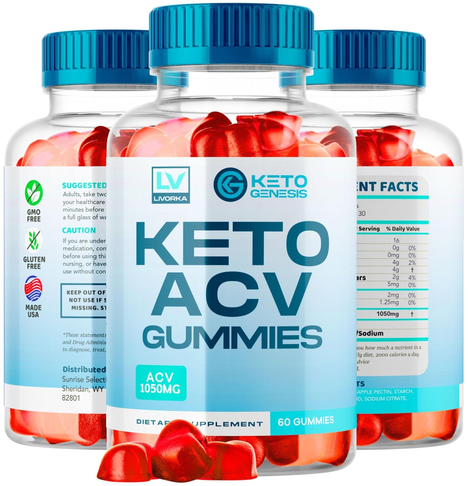 5 Pack - Keto Genesis Keto ACV Gummies Advanced Weight Loss, Genesis ACV, Genesis - Maple Wellness Supplements