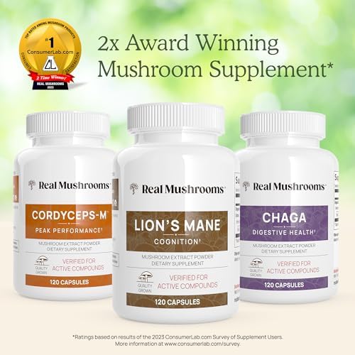 Real Mushrooms Cordyceps Capsules - Performance Mushroom Extract Supplement Real MushroomsBuy Supplements Australia