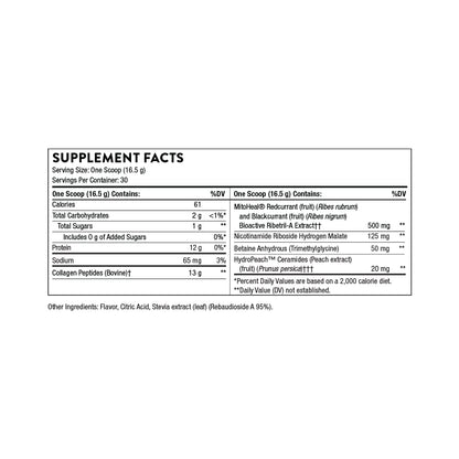 THORNE Collagen Plus - Collagen Peptides Powder with Nicotinamide Riboside THORNEBuy Supplements Australia
