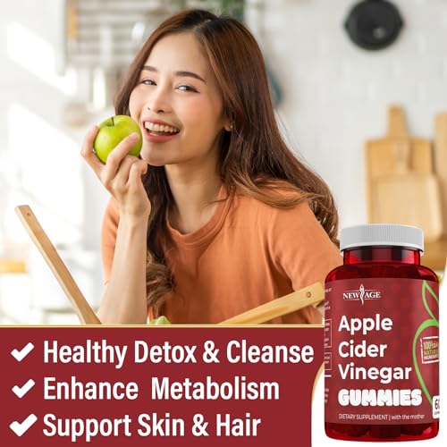 NEW AGE Apple Cider Vinegar Gummies 2-Pack - 120 Count - Immunity & Detox NEW AGEBuy Supplements Australia