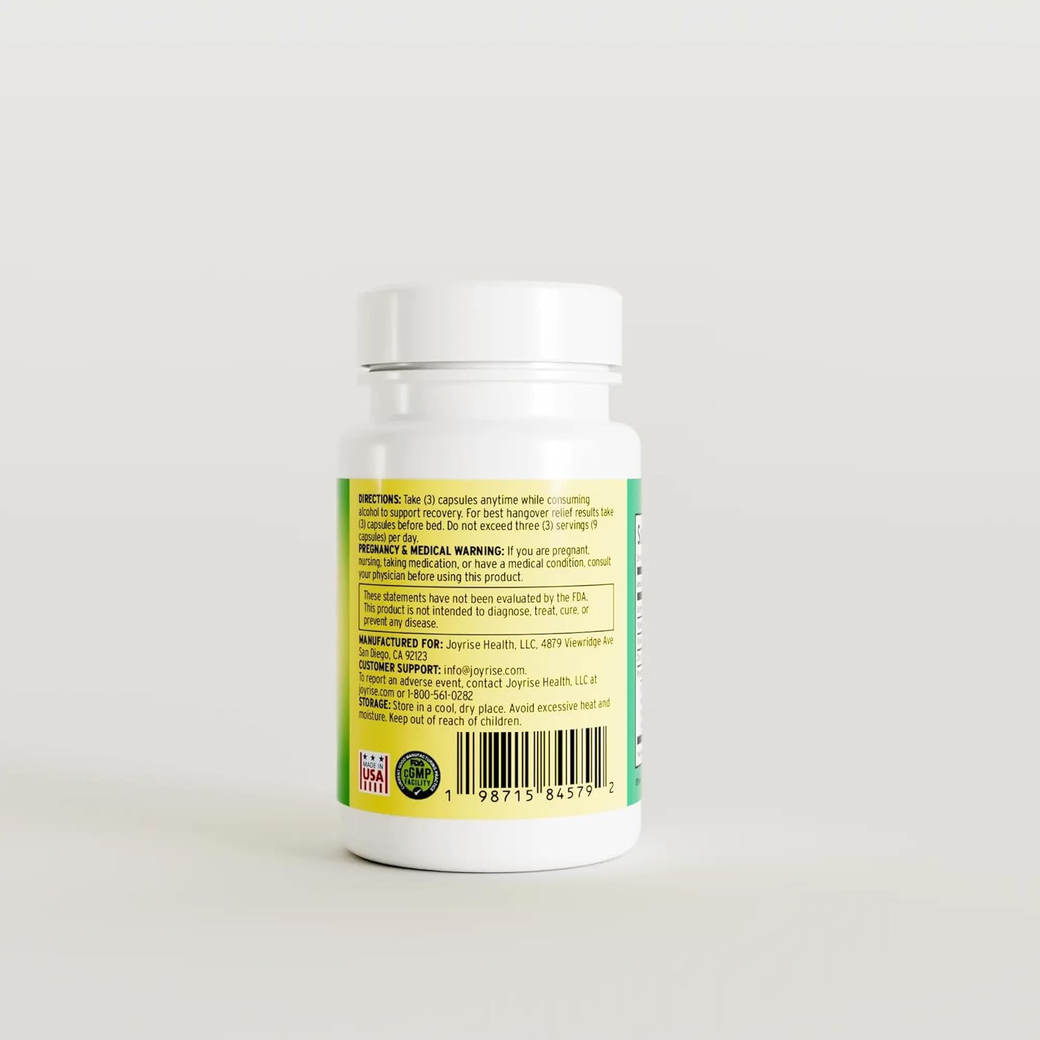 Joyrise® After Drinking Aid – Fast Acting Capsules with DHM – Alcohol Metabolism Support, Liver Health, Rapid Bioavailability & Body Replenishment – 45 Capsules (15 Servings) JoyriseBuy Supplements Australia