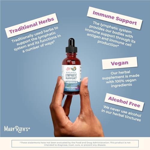 Lymphatic Support Drops | USDA Organic Lymphatic Cleanse Immune Support Supplement MaryRuth OrganicsBuy Supplements Australia