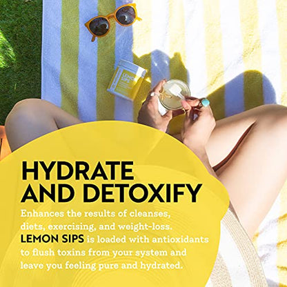 Dr. Kellyann Lemon Sips - Diet Citrus Drink Mix - Rehydrate, Detox, Revitalize - Sugar Free Dr. KellyannBuy Supplements Australia
