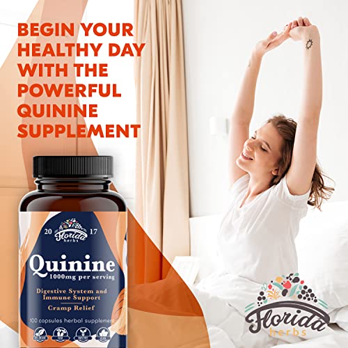 Leg Cramps Support Organic Pills - 1000 mg - Quinine Tablets for Cramp Defense FLORIDA HERBSBuy Supplements Australia