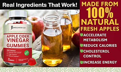 (2-Pack | 120 Gummies) Premium Apple Cider Vinegar Gummies - Raw, Natural, Unfiltered ACV JB Wellness CoBuy Supplements Australia