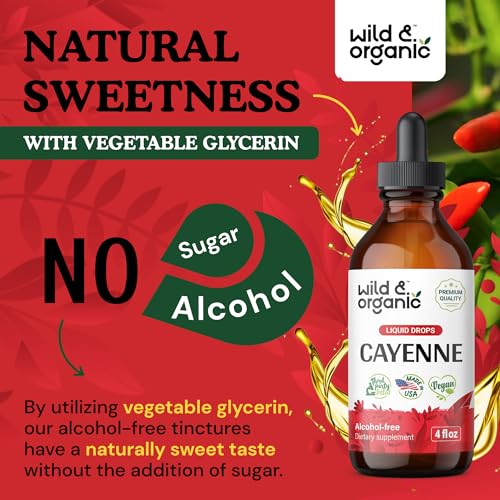 Cayenne Pepper Supplements - Organic Cayenne Pepper Tincture - Cayenne Pepper Liquid Wild & OrganicBuy Supplements Australia