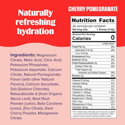 New Ultima Hydrating Electrolyte Powder, Cherry Pomegranate, 30 Servings 3.6 oz Ultima ReplenisherBuy Supplements Australia