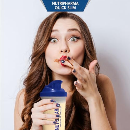 Quick Slim Meal Replacement Shake for Weight Loss, 30 Servings, 20g Protein, 27 Vitamins NUTRIPHARMA Quick SlimBuy Supplements Australia