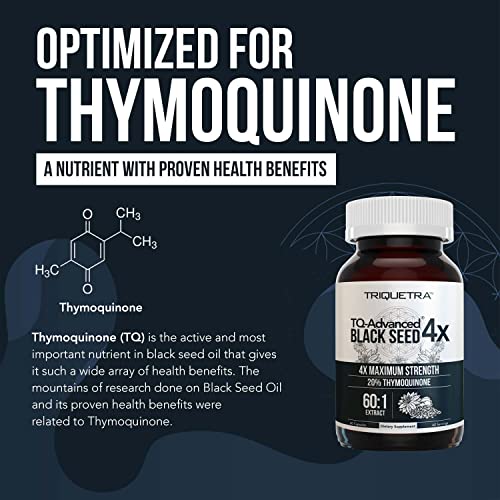 20% Thymoquinone Black Seed Oil Extract Capsules - TQ-Advanced 4X®: Highest Triquetra HealthBuy Supplements Australia