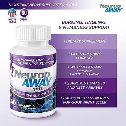 NeuropAWAY Nerve Support PM | 60 Capsules NeuropAWAYBuy Supplements Australia