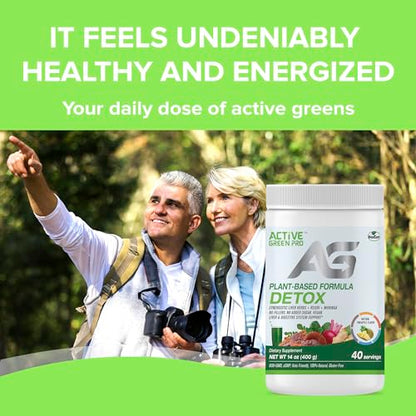 Active Green Pro - Detox Powder, Blend of Synergistic Liver Herbs, Reishi, Moringa Active Green ProBuy Supplements Australia