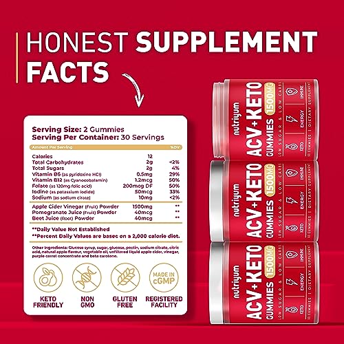 Keto ACV Gummies 1500 mg - Gelatin-Free Apple Cider Vinegar Gummies - Low Carbs Pectin XELARBuy Supplements Australia