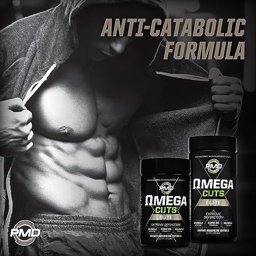 PMD Sports Omega Cuts Elite Fat Loss-Muscle Defining Formula - Omega Fatty Acids PMDBuy Supplements Australia