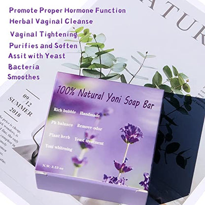 2 Packs Organic Yoni Soap Bars For Women Vaginal Wash, Handmade Yoni Bar Soap For Women Yoni Wash VickoneerBuy Supplements Australia