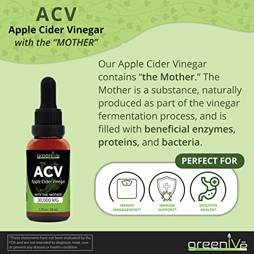 GreenIVe ACV Drops Apple Cider Vinegar Tincture with The Mother Weight Management GreenIVeBuy Supplements Australia