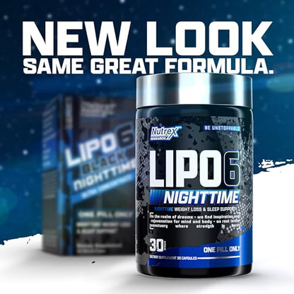 Nutrex Lipo 6 Nighttime Fat Burner | Melatonin Sleep Aid & Weight Loss Diet Pills Nutrex ResearchBuy Supplements Australia