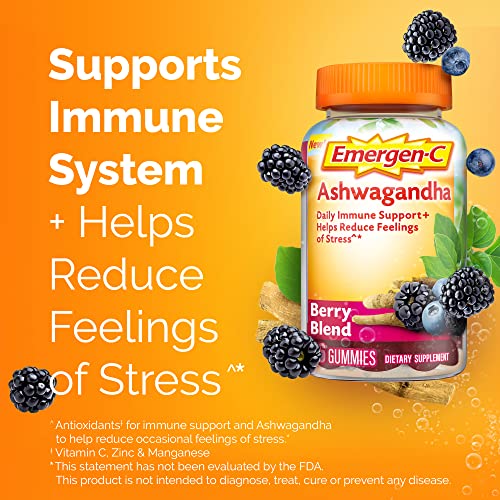 Emergen-C Vitamin C and Ashwagandha Gummies, Dietary Supplement for Immune Support ChapStickBuy Supplements Australia
