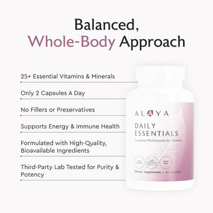 Alaya Naturals Daily Essentials Multivitamin for Women Alaya NaturalsBuy Supplements Australia
