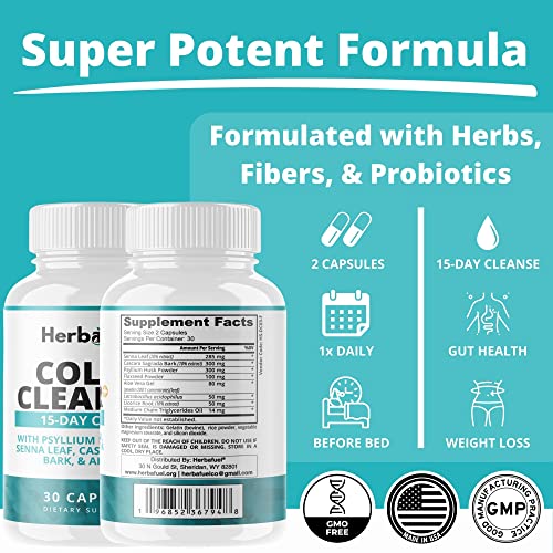 Herbafuel Colon Cleanse - Supports Detox, Gut Health, & Bloating Relief - Contains Herbs HerbafuelBuy Supplements Australia
