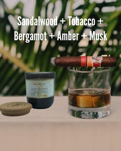 Sandalwood Bourbon Non-Toxic Candles | Natural Candles for Men |Aromatherapy Candle Relaxing Terreux Mind & BodyBuy Supplements Australia