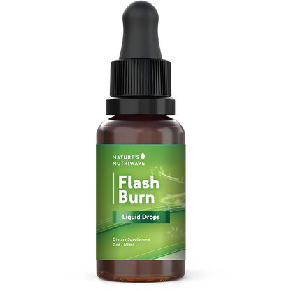 Flash Burn – Natural Plant-Based Liquid Supplement with Maca, Grape Seed, Green Tea & Ginseng – Made in USA, Non-GMO, Gluten-Free, Dairy-Free, Vegetarian - 2 Fl Oz (40 mL), 1 Month Supply Nature’s NutriWaveBuy Supplements Australia