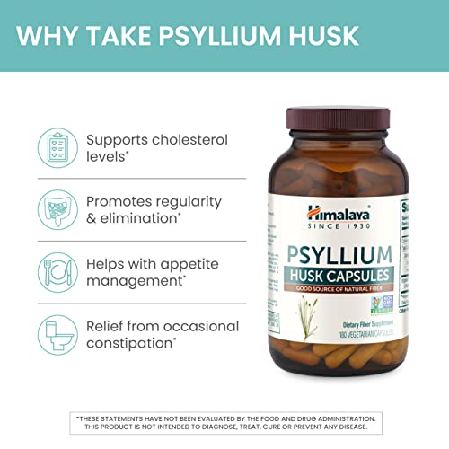 Himalaya Psyllium Husk Capsules, Natural Daily Fiber Supplement, Regularity, Constipation HimalayaBuy Supplements Australia