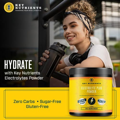 Key Nutrients Electrolytes Powder - Tropical Peach Mango Drink Mix 90 Servings KEY NUTRIENTSBuy Supplements Australia