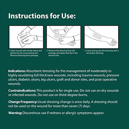 Pivot Calcium Alginate Wound Dressing – All-Natural First Aid | 4x5 Dressin LMP LINKS MEDICAL PRODUCTS INC.Buy Supplements Australia