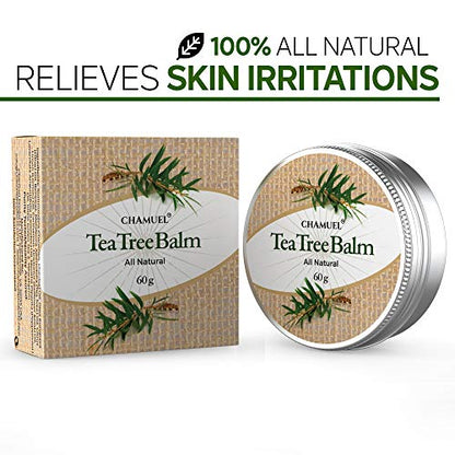 TEA TREE OIL BALM -100% All Natural | Great Cream for Soothing Irritations like Eczema ChamuelBuy Supplements Australia