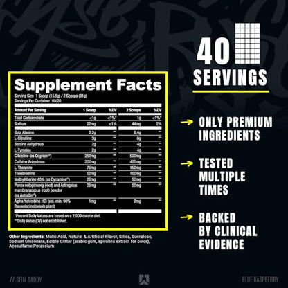 RYSE Up Supplements Signature Series Stim Daddy | Official Noel Deyzel High Stimulant RYSE Up SupplementsBuy Supplements Australia