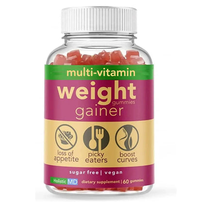 Holistic MD Gainer Gummies for Women Men Elderly and Kids | Clinically Studied Ingredients | 10 in 1 with L-Lysine Gentian Root Vitamin B | Holistic MD