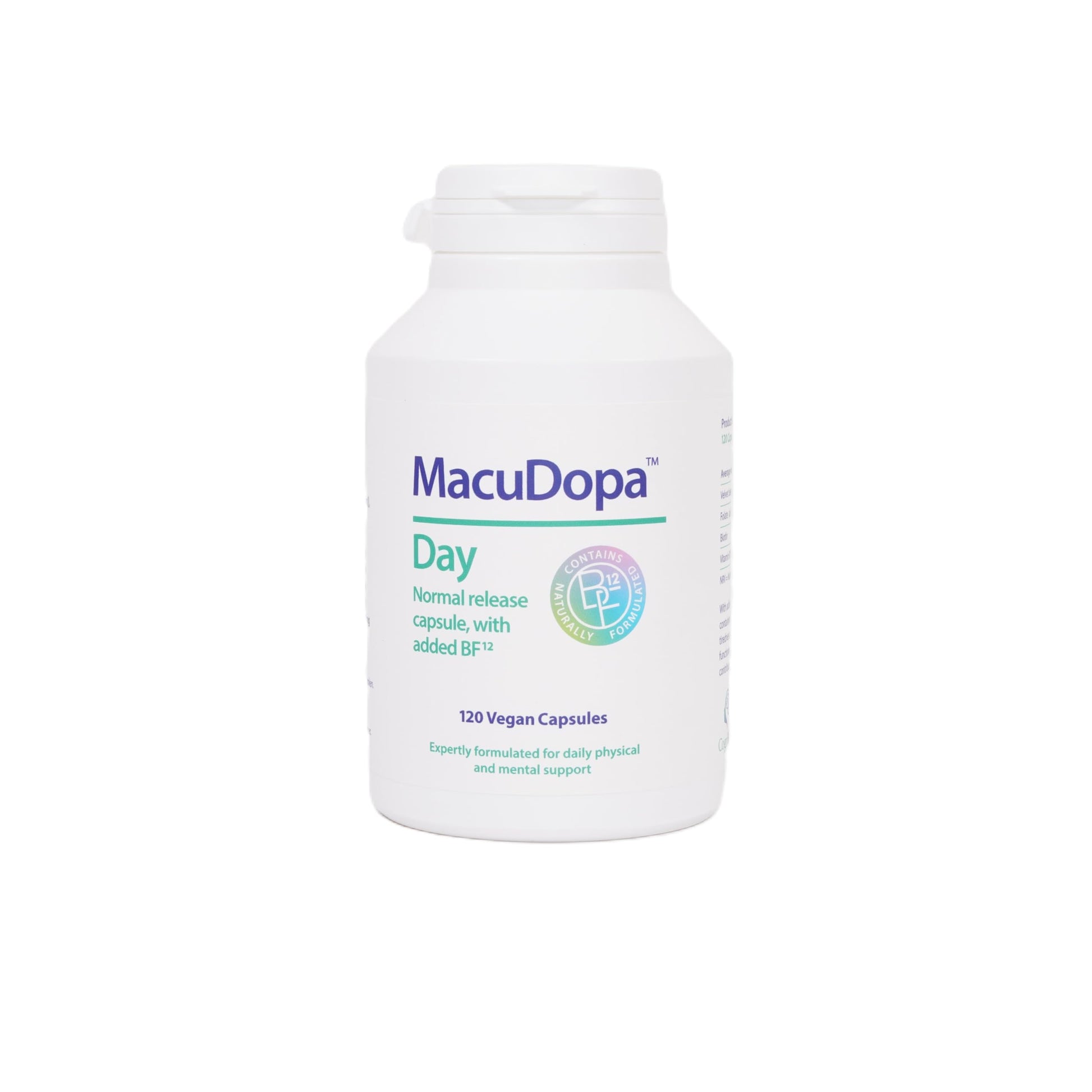 Macudopa Day Capsules 700mg Proprietary Blend, 63% HPLC standardised Levodopa. 120 Veggie Capsules MacuDopaBuy Supplements Australia