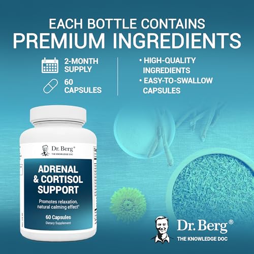Dr. Berg Adrenal & Cortisol Capsules - Adrenal Supplement & Cortisol Manager - Mood Dr. Berg NutritionalsBuy Supplements Australia