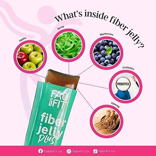 Fab and Fit Fiber Jelly Plus Melon, 10 Sachets Fab FitBuy Supplements Australia