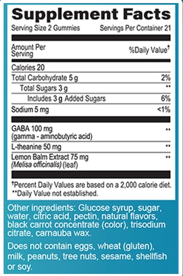 GeriCare DeStress Gummies with GABA, L-Theanine & Lemon Balm Mixed Berry Flavor – 42 Count – Supports Relaxation & Mental Clarity – Non-GMO, Gluten-Free, Vegan GeriCareBuy Supplements Australia