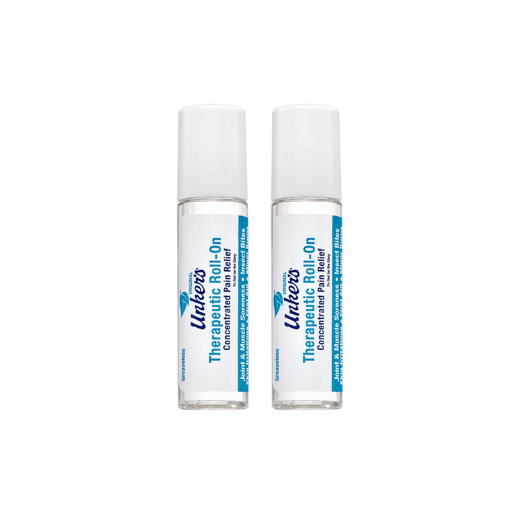 Unker's Therapeutic 0.25 oz. Roll-on 2-Pack.Convenient Travel Size., Clear Unker'sBuy Supplements Australia