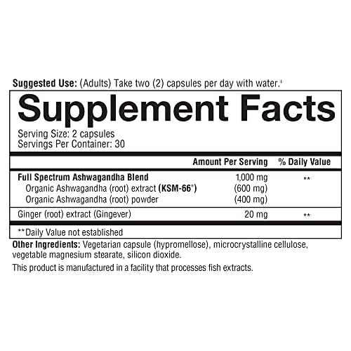 Youtheory ashwagandha Capsule, Helps Maintain Normal cortisol Level, Helps Reduce YoutheoryBuy Supplements Australia