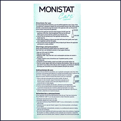 Monistat Stay Fresh Gel, Odor Eliminating Gel for Feminine Care, Fragrance Free Vaginal Gel, Prefilled MonistatBuy Supplements Australia